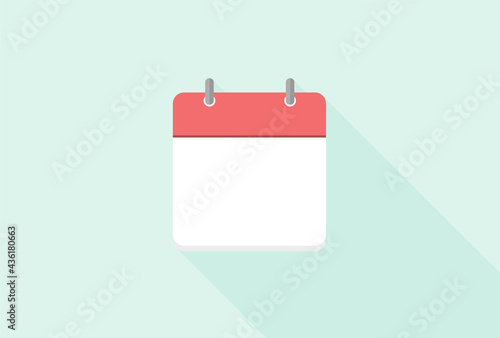 シンプルな文字なし日めくりカレンダー・メモ帳のカラーアイコン