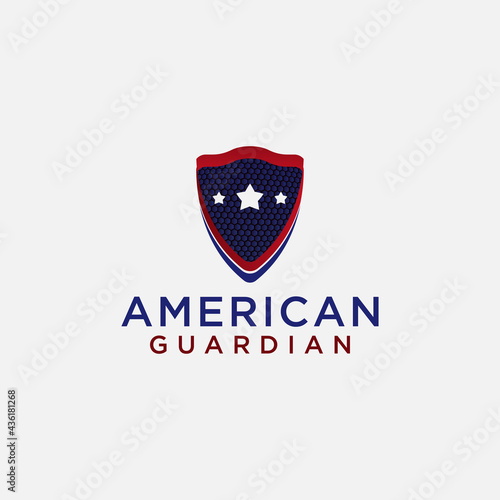 About American Flag Shield for independence day 4th of July