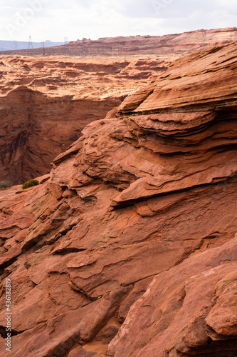 Red Sandstone Rocks in a Canyon in Page, Arizona