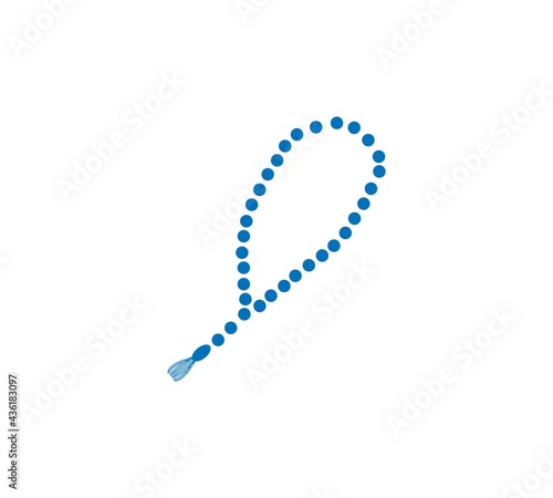 stock-phBeads, rosary, tasbih multi color icon. Simple thin line, outline of ramadan icons for ui and ux, website or mobile application