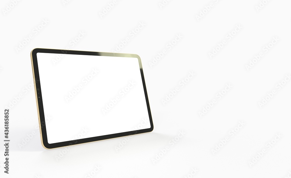 Tablet 3d computer with blank screen Tablet 3d computer with blank screen