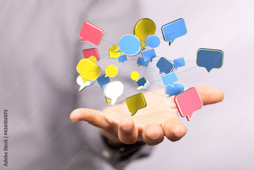 communication paper speak bubble digital communication paper speak bubble digital