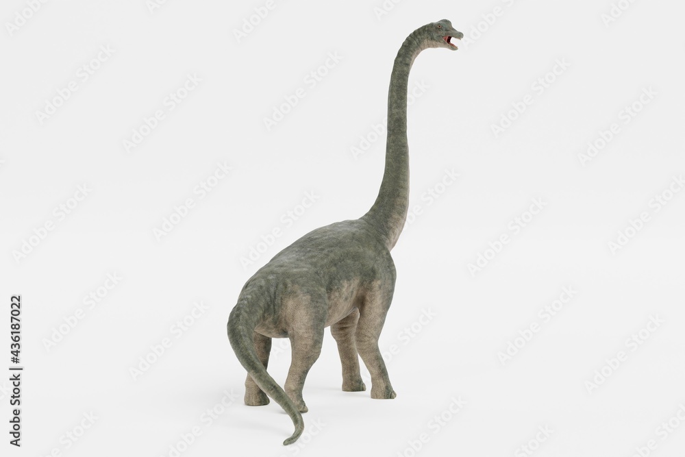 Realistic 3D Render of Brachiosaurus Dinosaur Realistic 3D Render of Brachiosaurus Dinosaur