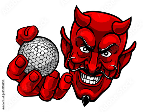 Devil Satan Golf Ball Sport...