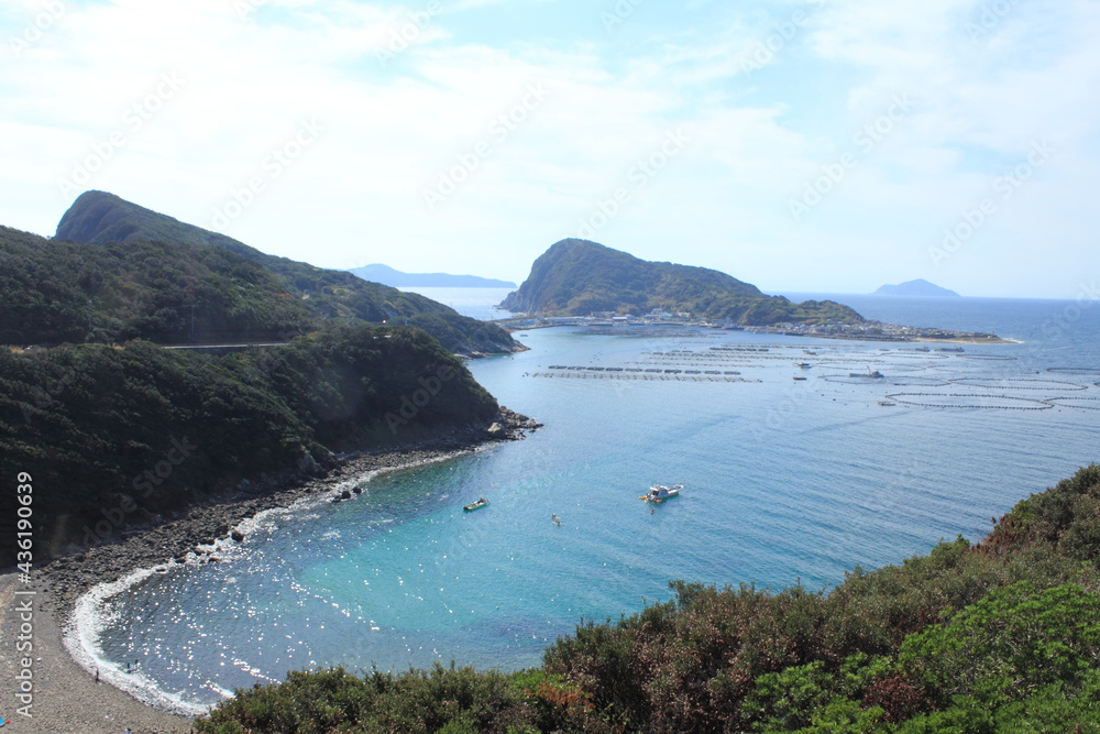 高知県　柏島と漁場風景