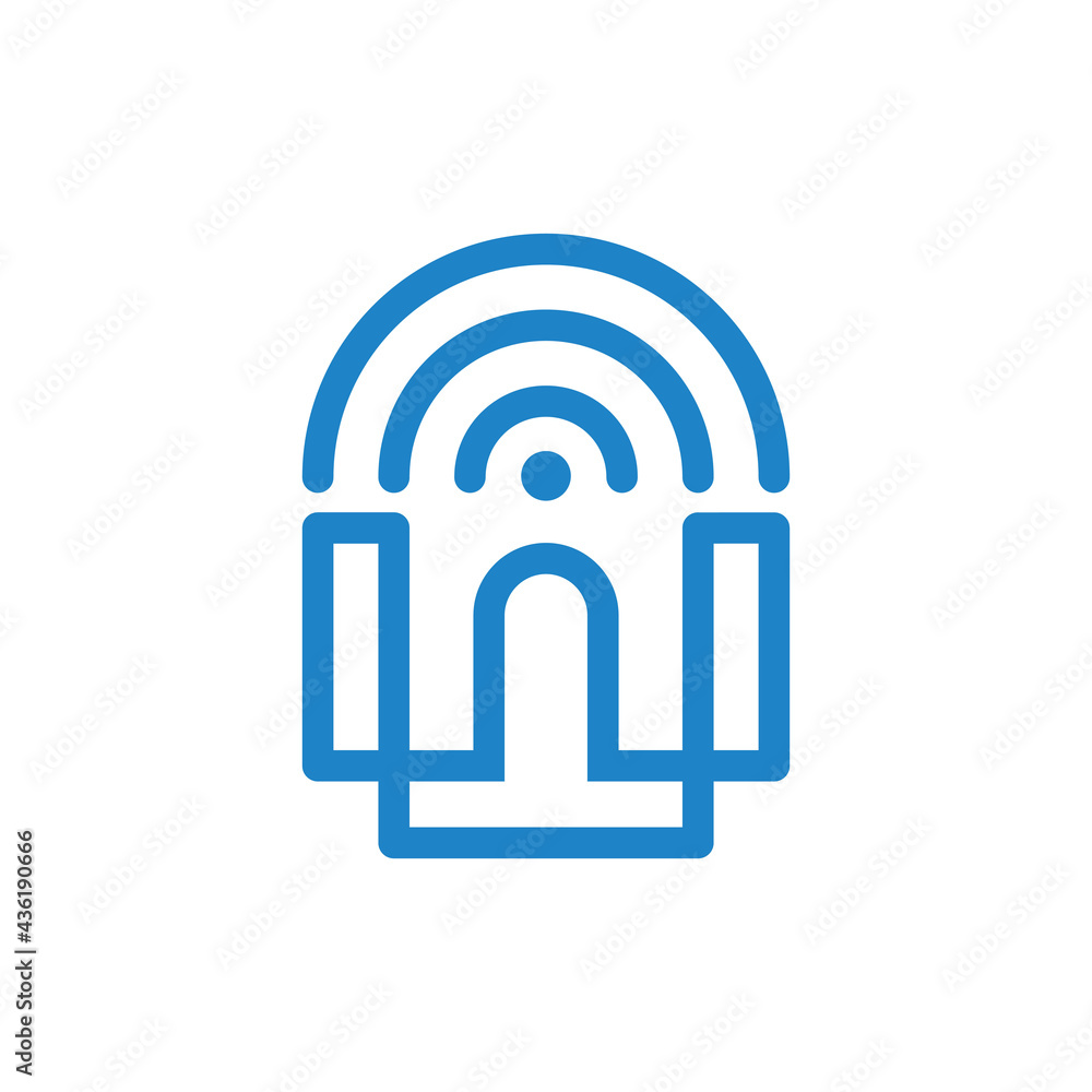 Home WiFi Minimalist Logo Design Home WiFi Minimalist Logo Design