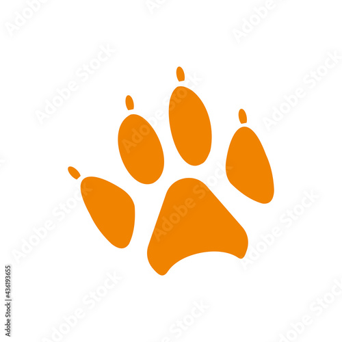 Animal foot step icon vector design