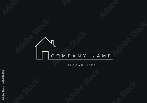 Real Estate Logo, house, stock vector illustration