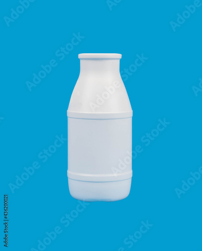 bottle of milk isolated. clipping path