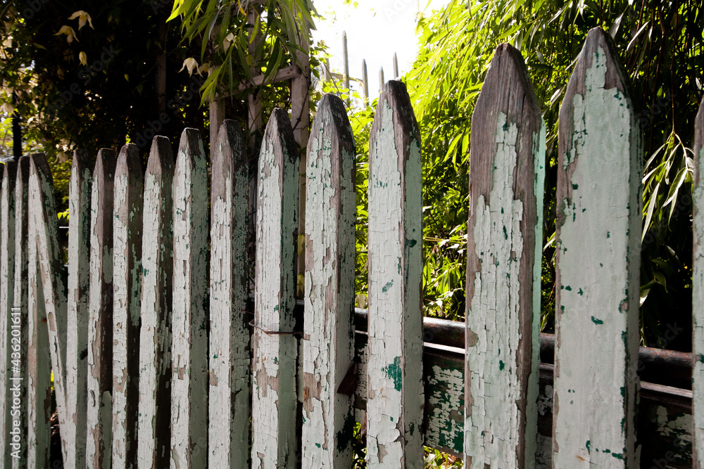 Оld fence with peeling paint. Grange texture background. Оld fence with peeling paint. Grange texture background.