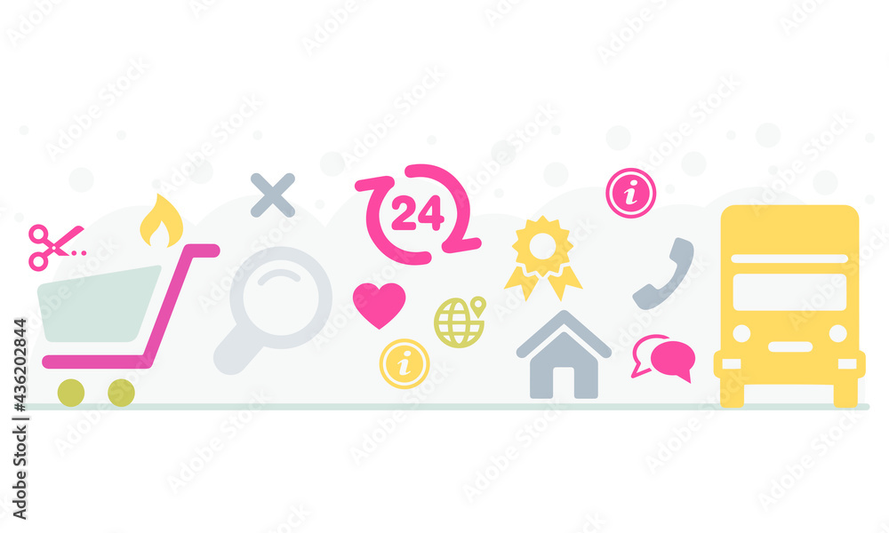 Online Store Icons vector design Online Store Icons vector design