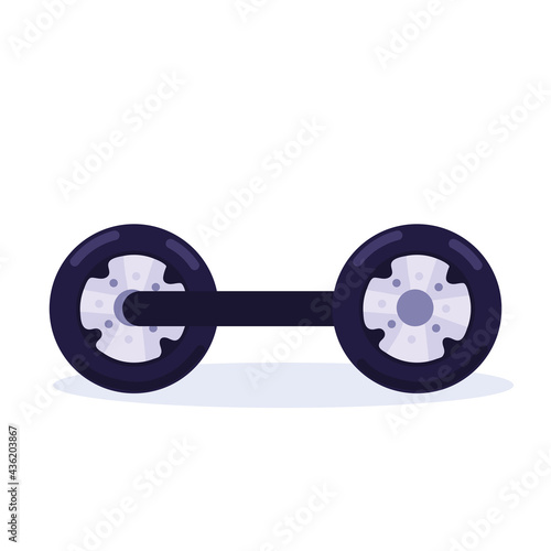 hoverboard transport icon