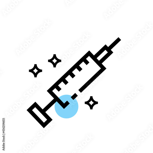 injection medical vector icon design