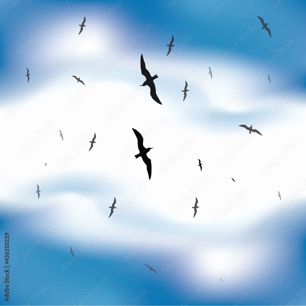 Fototapeta premium Flock of Birds 