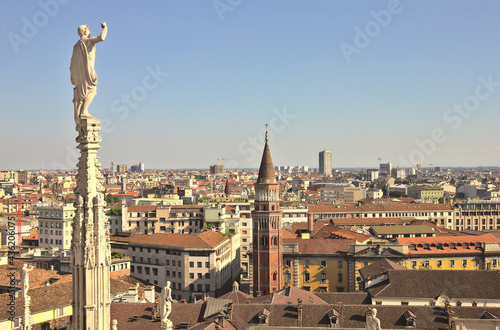 View of Milan from the Duomo, Italy © TravelWorld