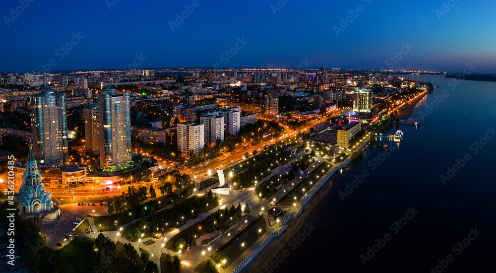 Obraz premium Aerial city view