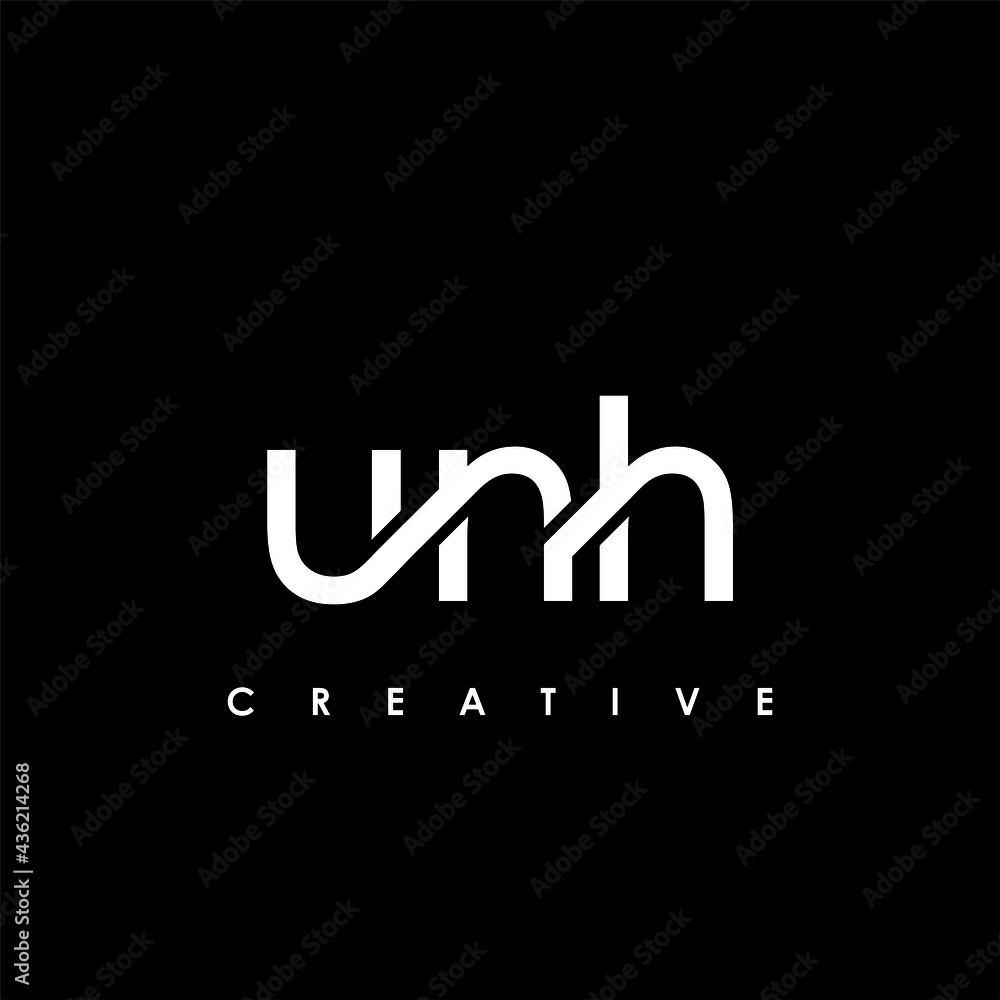 UNH Letter Initial Logo Design Template Vector Illustration UNH Letter Initial Logo Design Template Vector Illustration