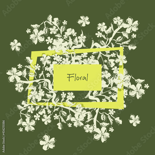 Floral background. Can be used for wallpaper, post card, surface textures.