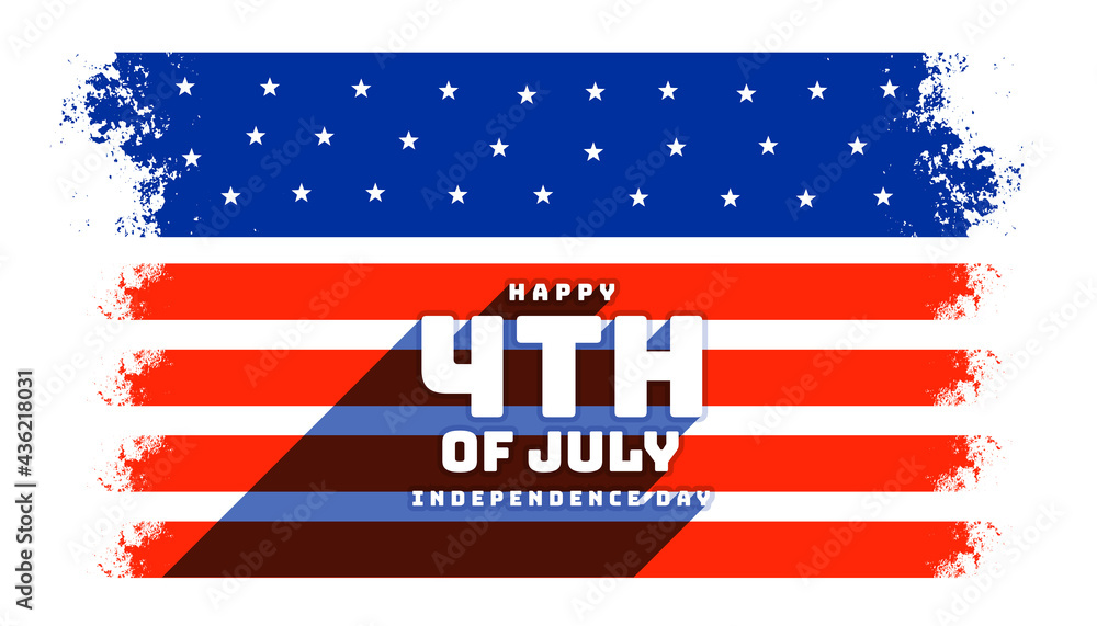 Naklejka premium 4th of july independence day celebration background