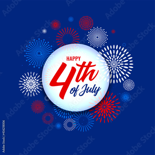 4th of july independence day fireworks background