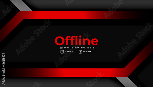 modern dark gaming offline banner background