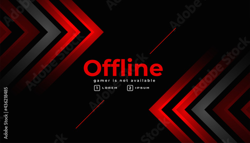 stylish offline gaming banner template