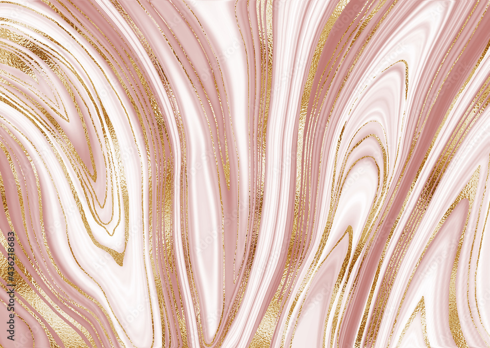 Abstract realistic liquid paint Marbling effect, fluid art technique of ...