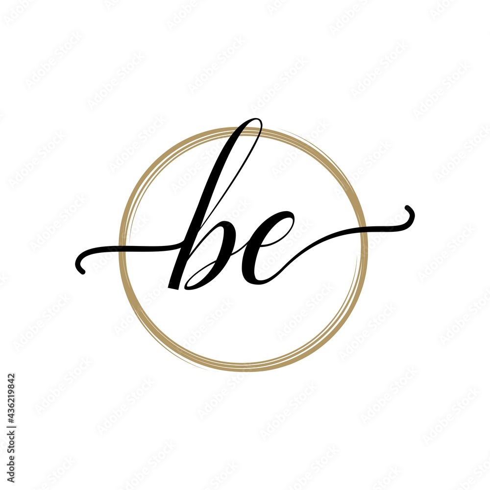Simple stylish Initial Letter BE Logo designs Symbol Simple stylish Initial Letter BE Logo designs Symbol