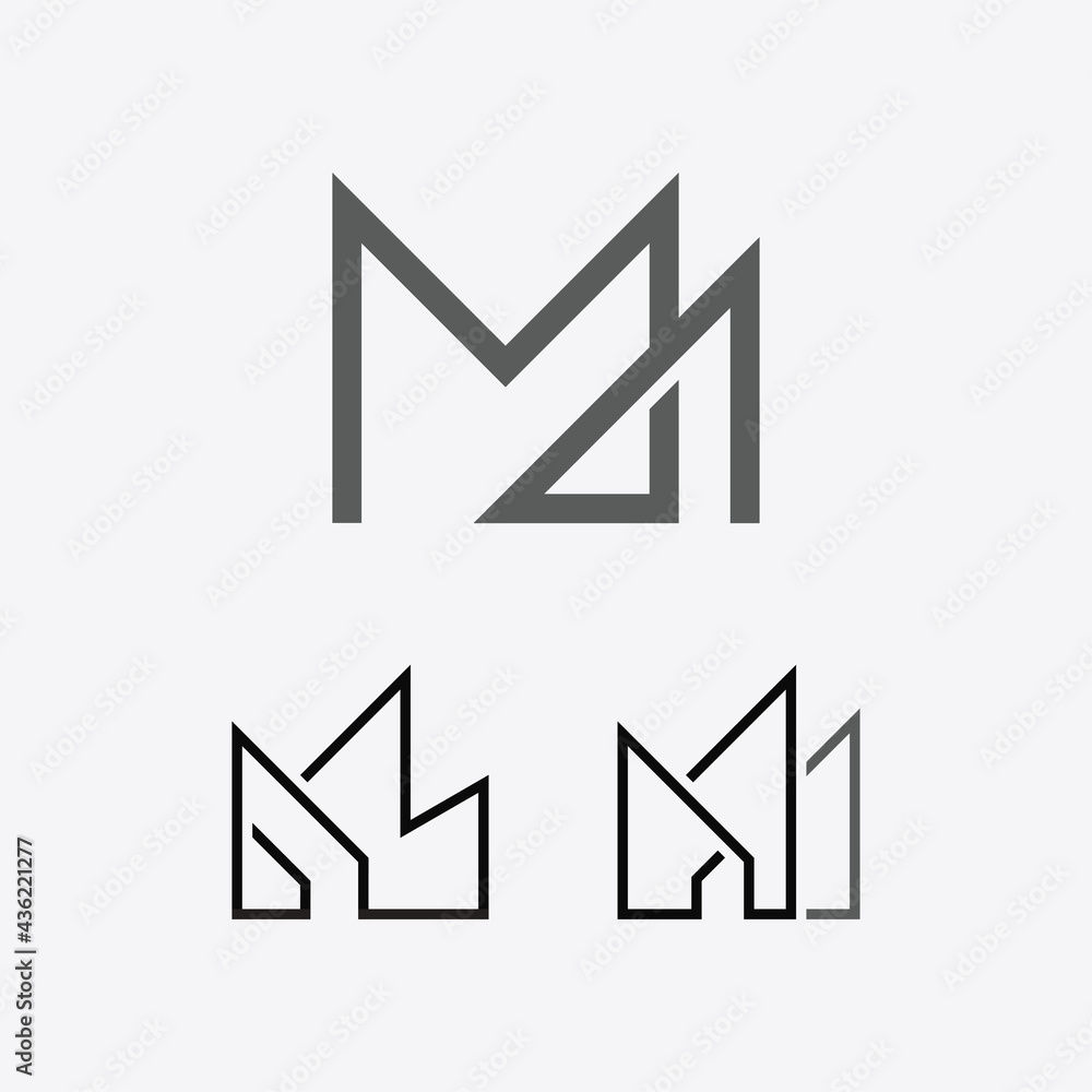 Letter M Building vector design illustration Letter M Building vector design illustration