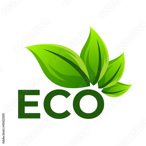 ECO leaf nature logo concept	