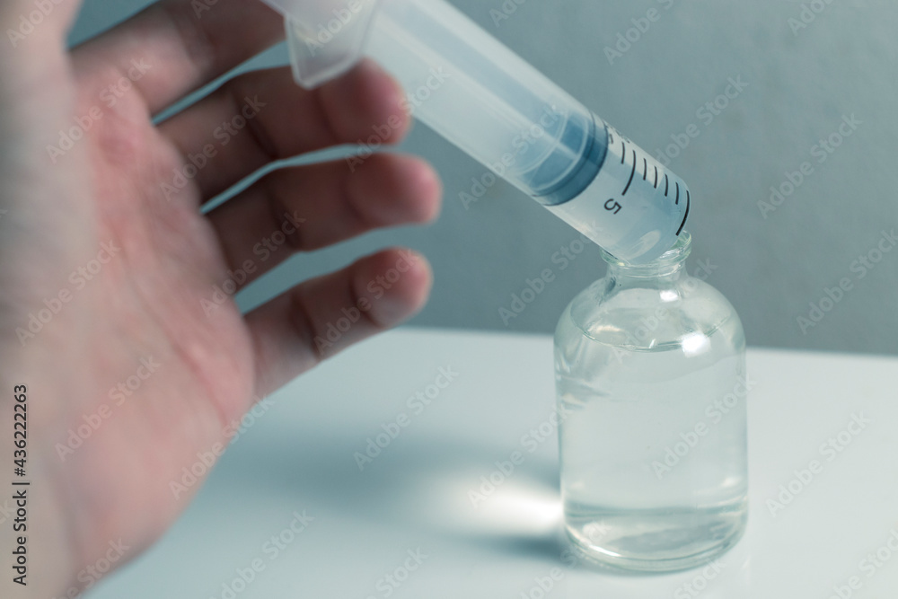 covid-19 vaccine with medical healthcare in laboratory science test glass bottle, coronavirus medicine lab covid-19 vaccine with medical healthcare in laboratory science test glass bottle, coronavirus medicine lab