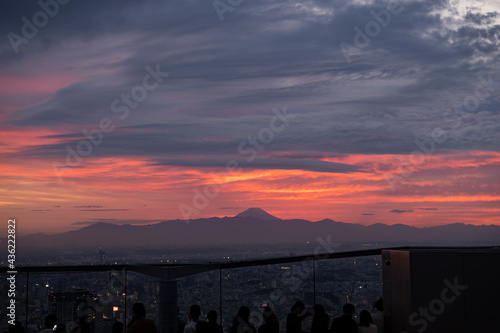 渋谷から富士を仰ぐ