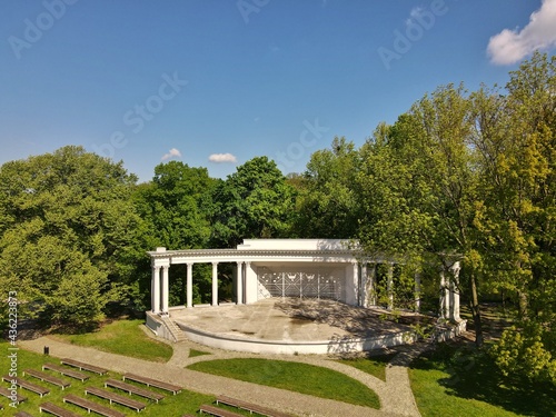 Amphitheater - outdoor theater in park - top view