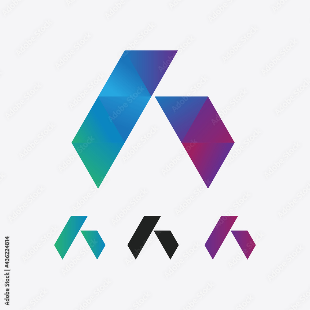 Letter A Diamond vector design illustration Letter A Diamond vector design illustration