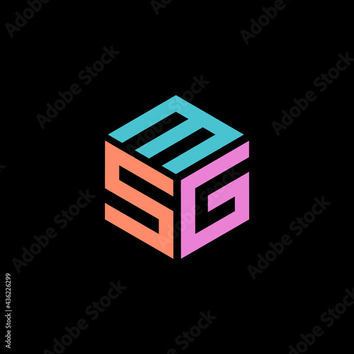Hexagon logo with the letters MSG design