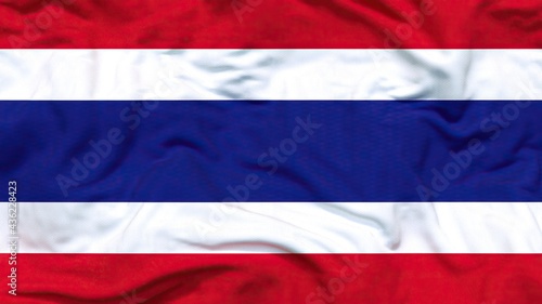 Thailand flag waving 4k 