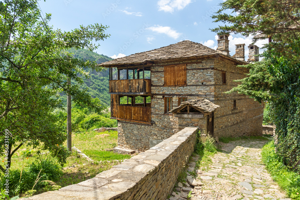 Village of Kovachevitsa with nineteenth century houses, Bulgaria Village of Kovachevitsa with nineteenth century houses, Bulgaria