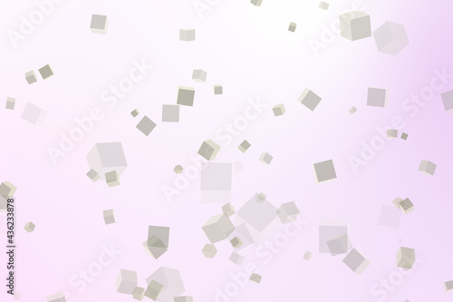 Light Pink  cover in polygonal style with circles