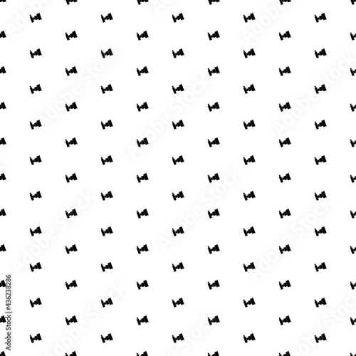 Square seamless background pattern from black camera symbols. The pattern is evenly filled. Vector illustration on white background