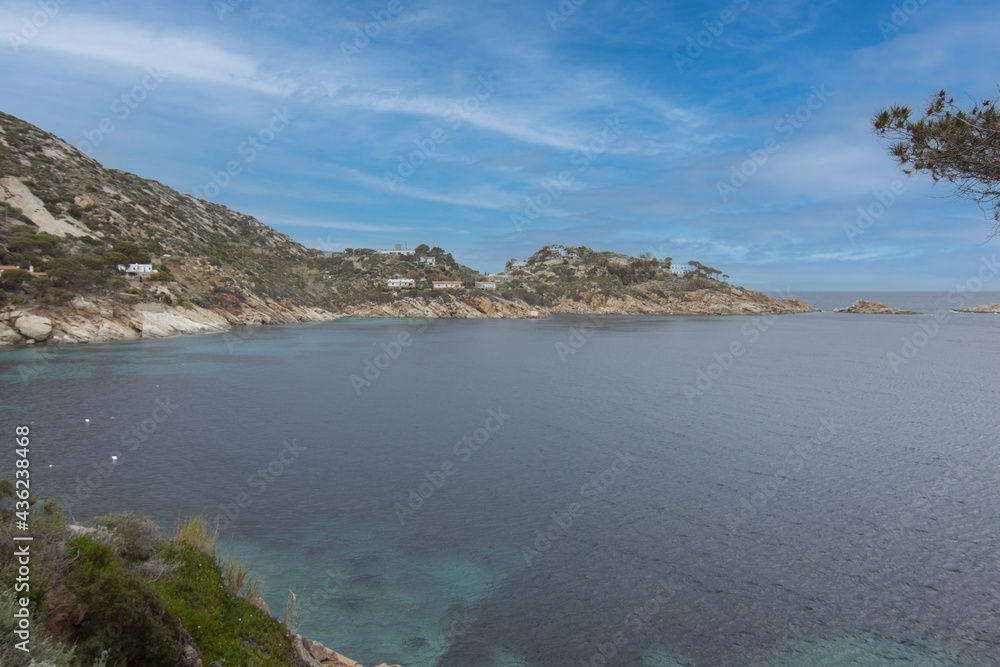Fototapeta premium landscape and flora of the island of Giglio Grosseto Italy