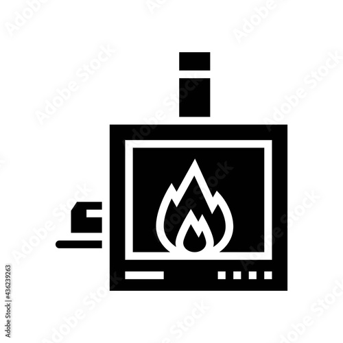individual cremation glyph icon vector. individual cremation sign. isolated contour symbol black illustration