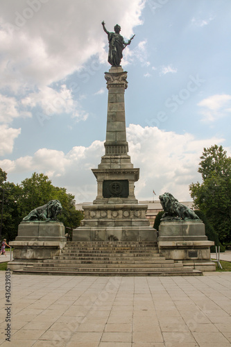 Monument of Freedom in the center of Ruse, Bulgaria photo