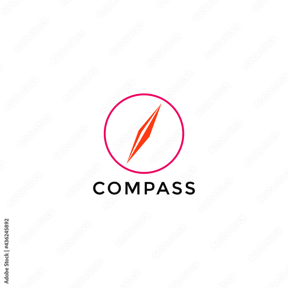 ILLUSTRATION SIMPLE COMPASS LOGO DESIGN VECTOR ILLUSTRATION SIMPLE COMPASS LOGO DESIGN VECTOR