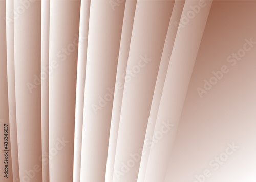Abstract gradient waves background and folds. 3D illustration in gentle pastel colors.