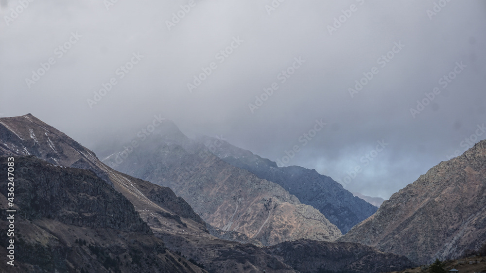 mountains in the fog mountains in the fog