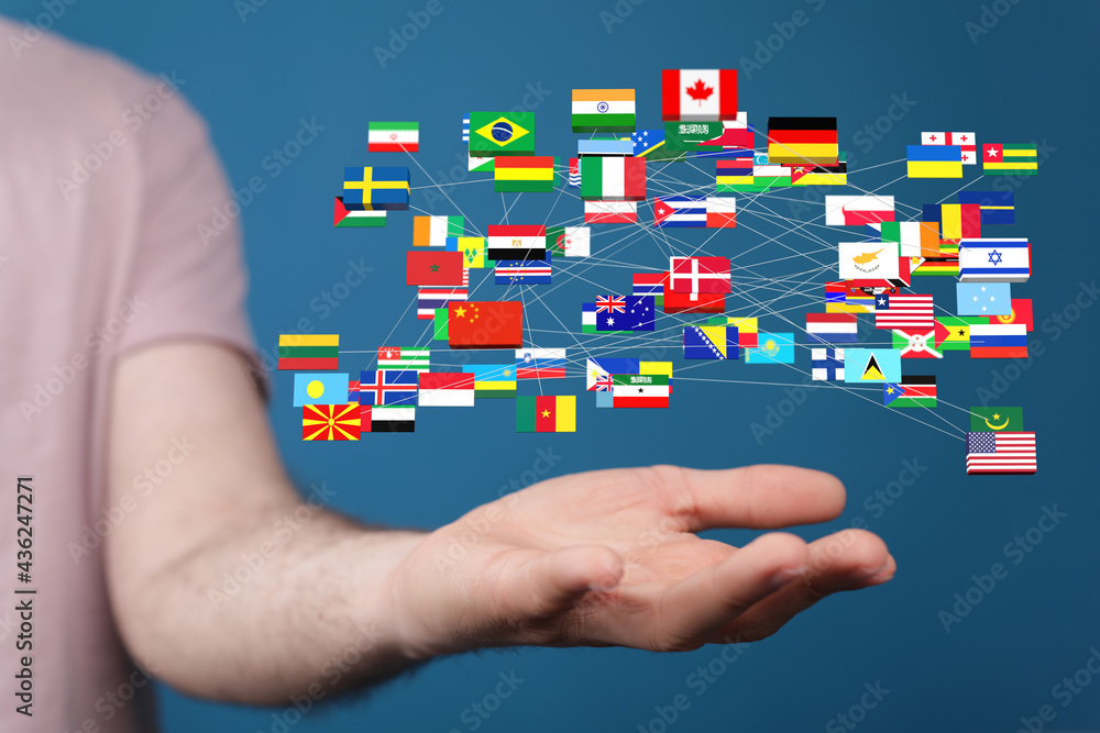 National flags of the countries 3d National flags of the countries 3d