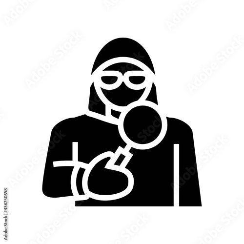 covert operations glyph icon vector. covert operations sign. isolated contour symbol black illustration