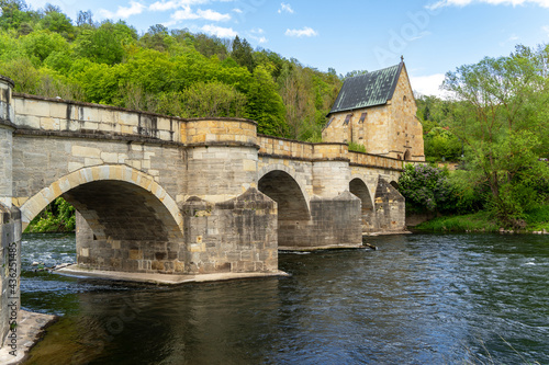 Die historische Werrabrücke in Creuzburg