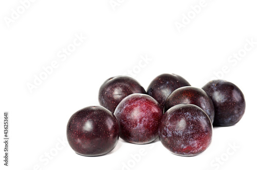 Purple plums from the Valencian organic garden in Spain.