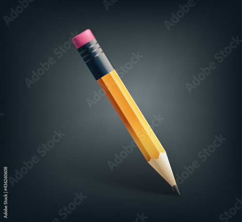 Classic pencil on dark background